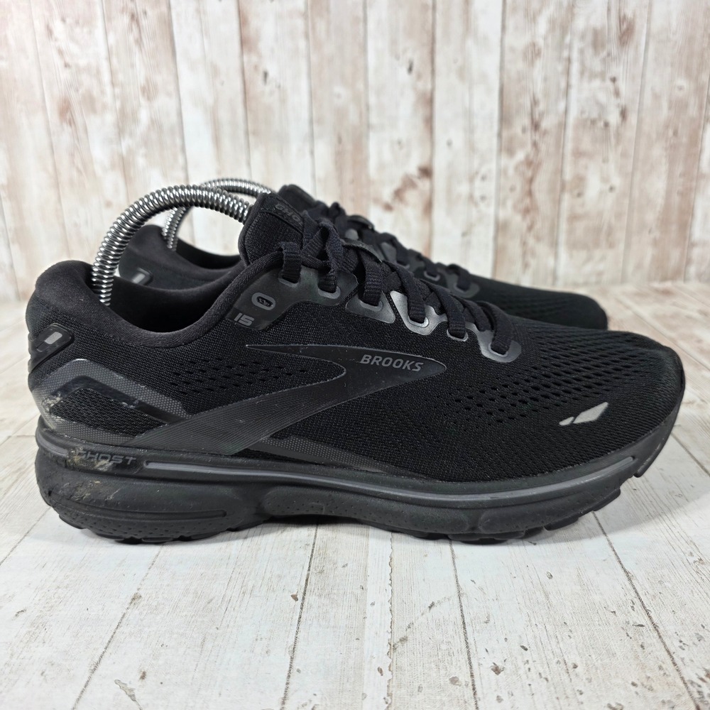 Brooks Ghost 15 Womens Running Shoes Black Ebony 1203801B020 Neutral Trainer 9